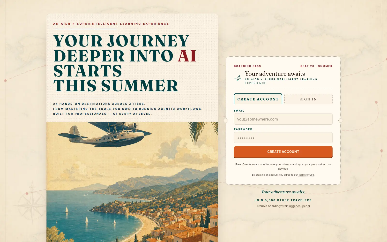 AI Summer Adventure, as it looks on screen.